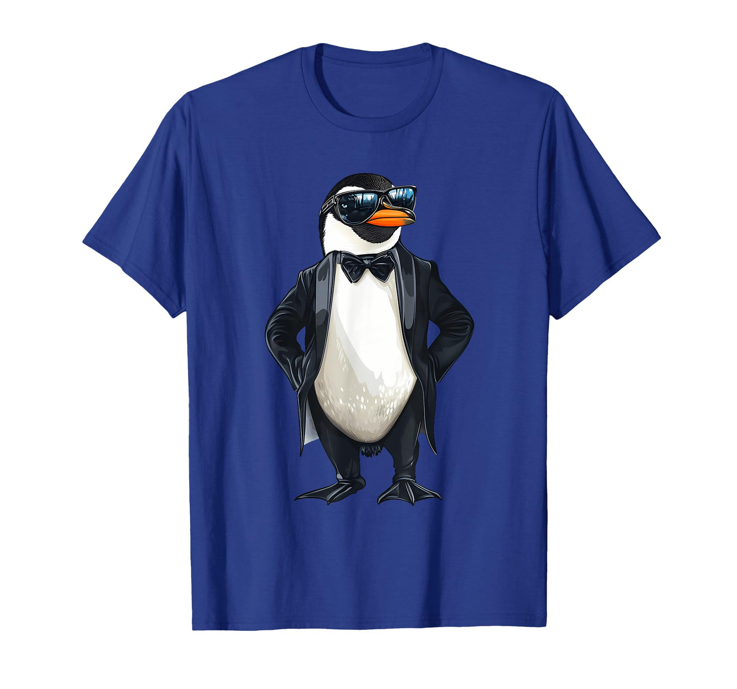 Funny Penguin Tuxedo Graphic T-Shirt