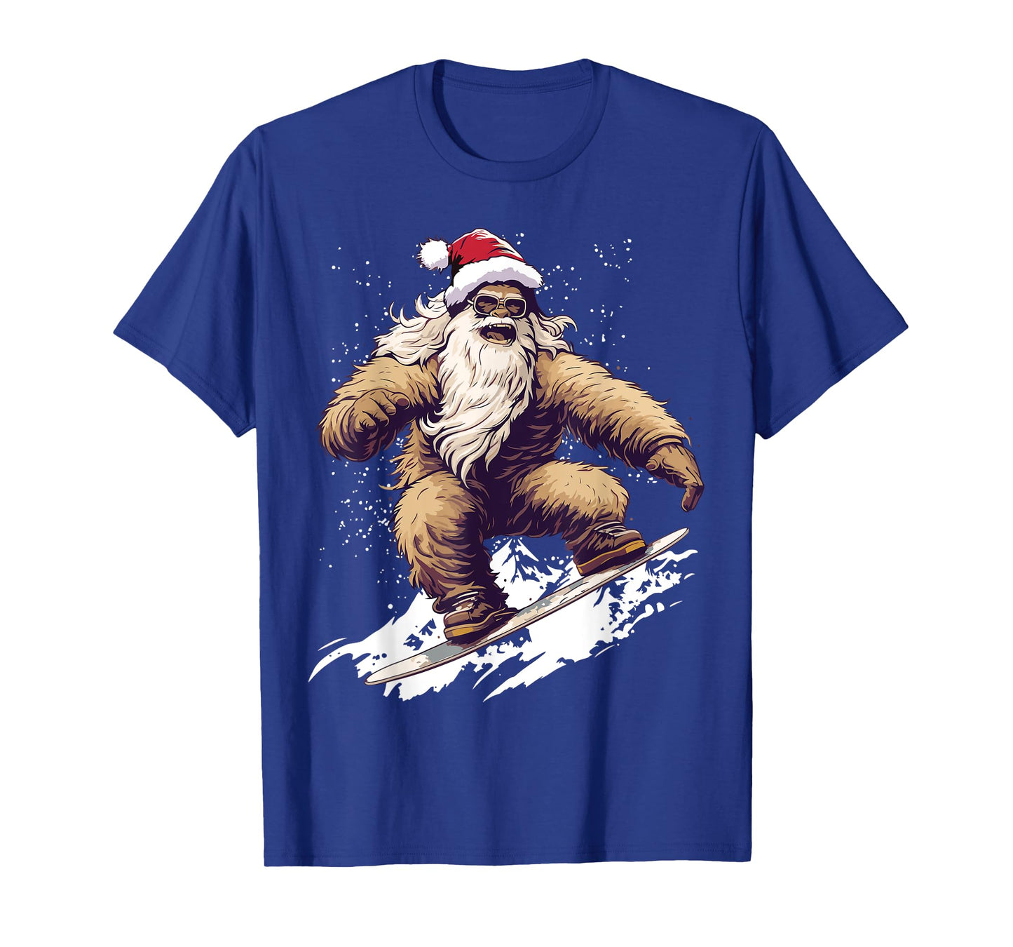 Santa Bigfoot Sasquatch Christmas Xmas Mens Womens Kids T-Shirt