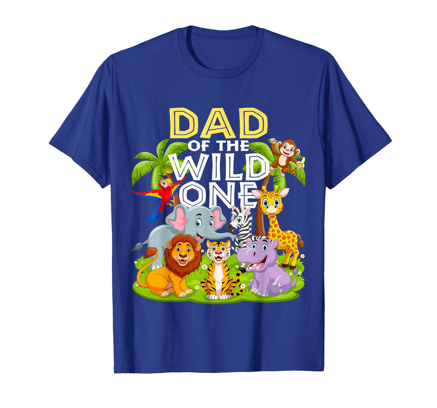 Dad Of The Wild One 1st Birthday Zoo Animal Safari Jungle T-Shirt