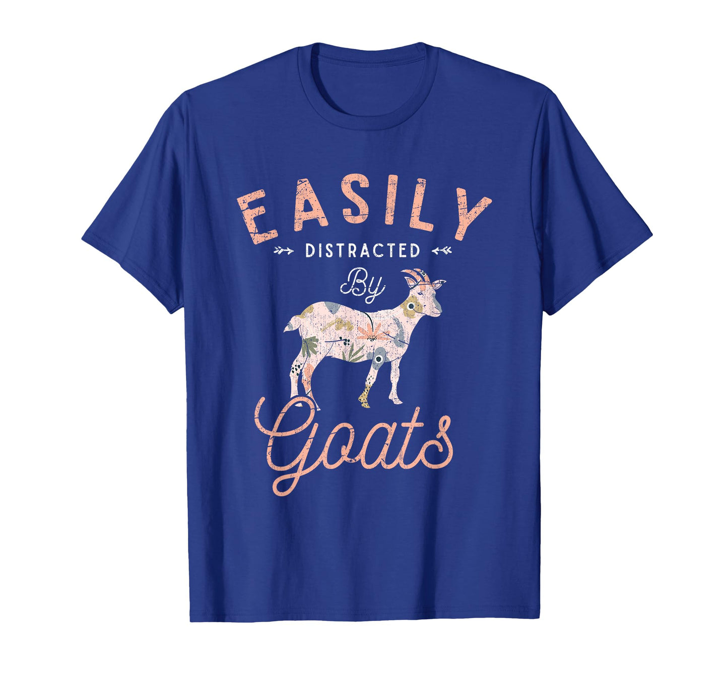 Funny Farm Animal Farmer Flowers Farming Floral Goat T-Shirt