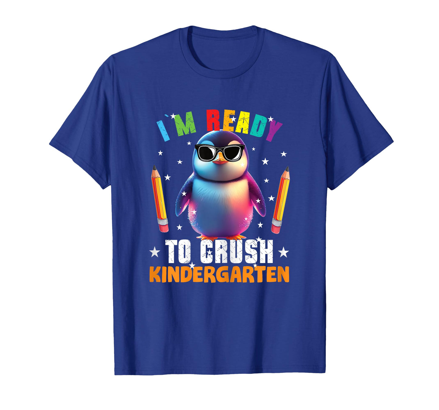 Crush Kindergarten funny Penguin Back to School Girls Gift T-Shirt