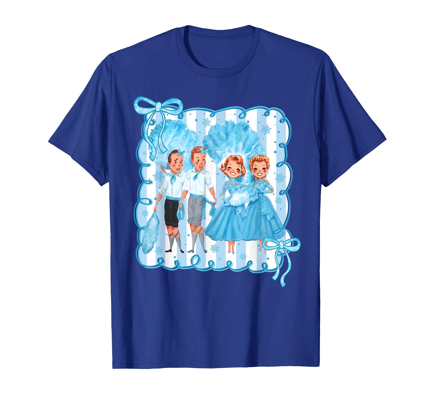 Sisters White Xmas Merry Christmas Xmas Snow Pajamas Holiday T-Shirt