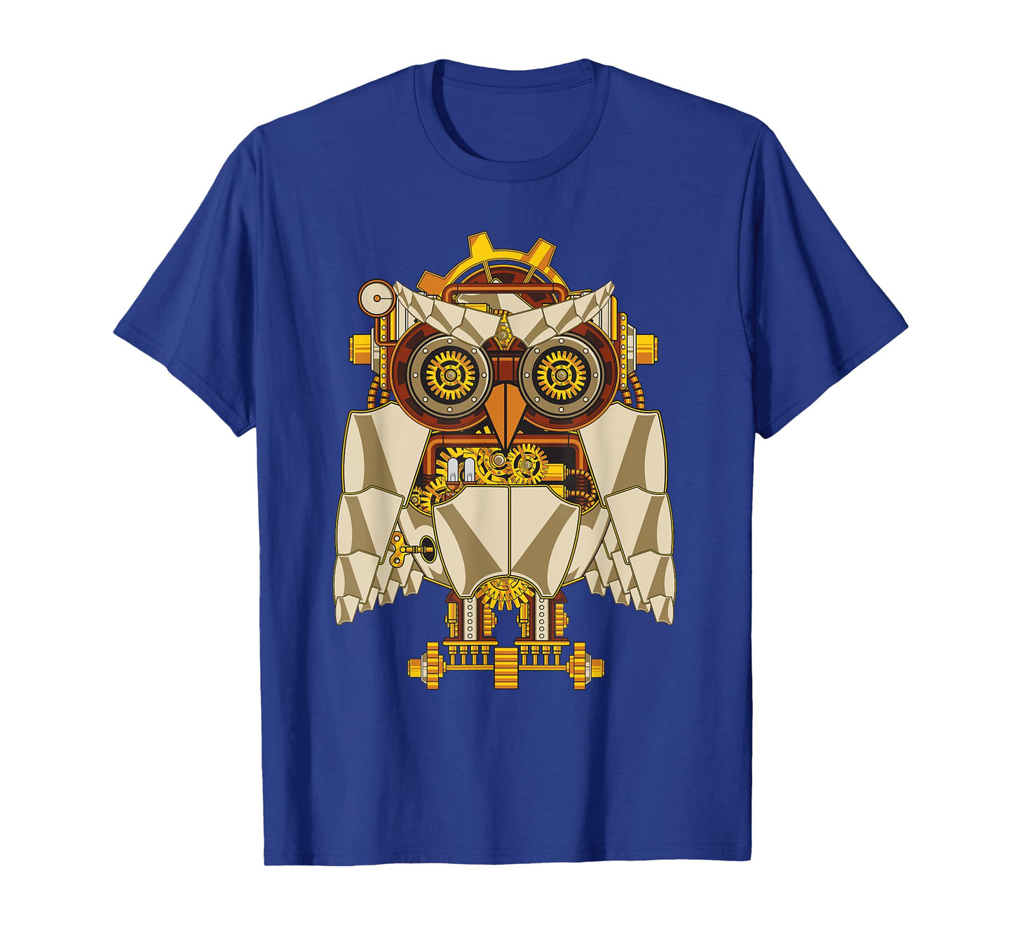 Steampunk Mechanical Owl Gear Cogs T-shirt Clockwork Shirt