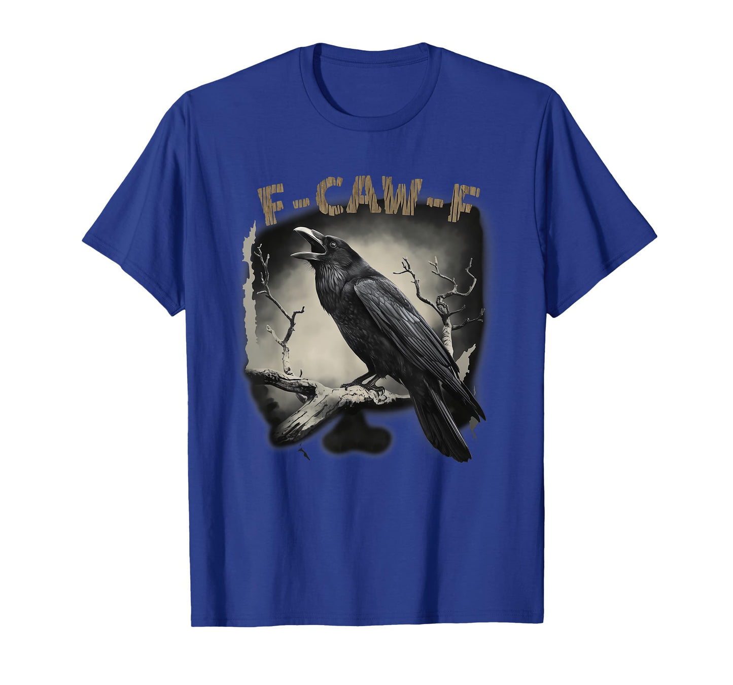 Black Crow, F-Caw-F Funny Black Bird T-Shirt