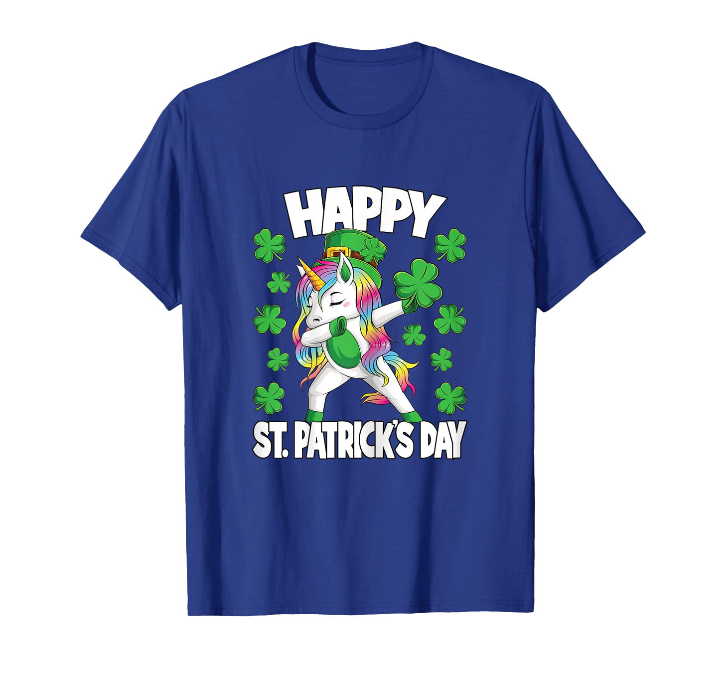 Happy St Patricks Day Irish Unicorn Lepricorn Girls Kids T-Shirt