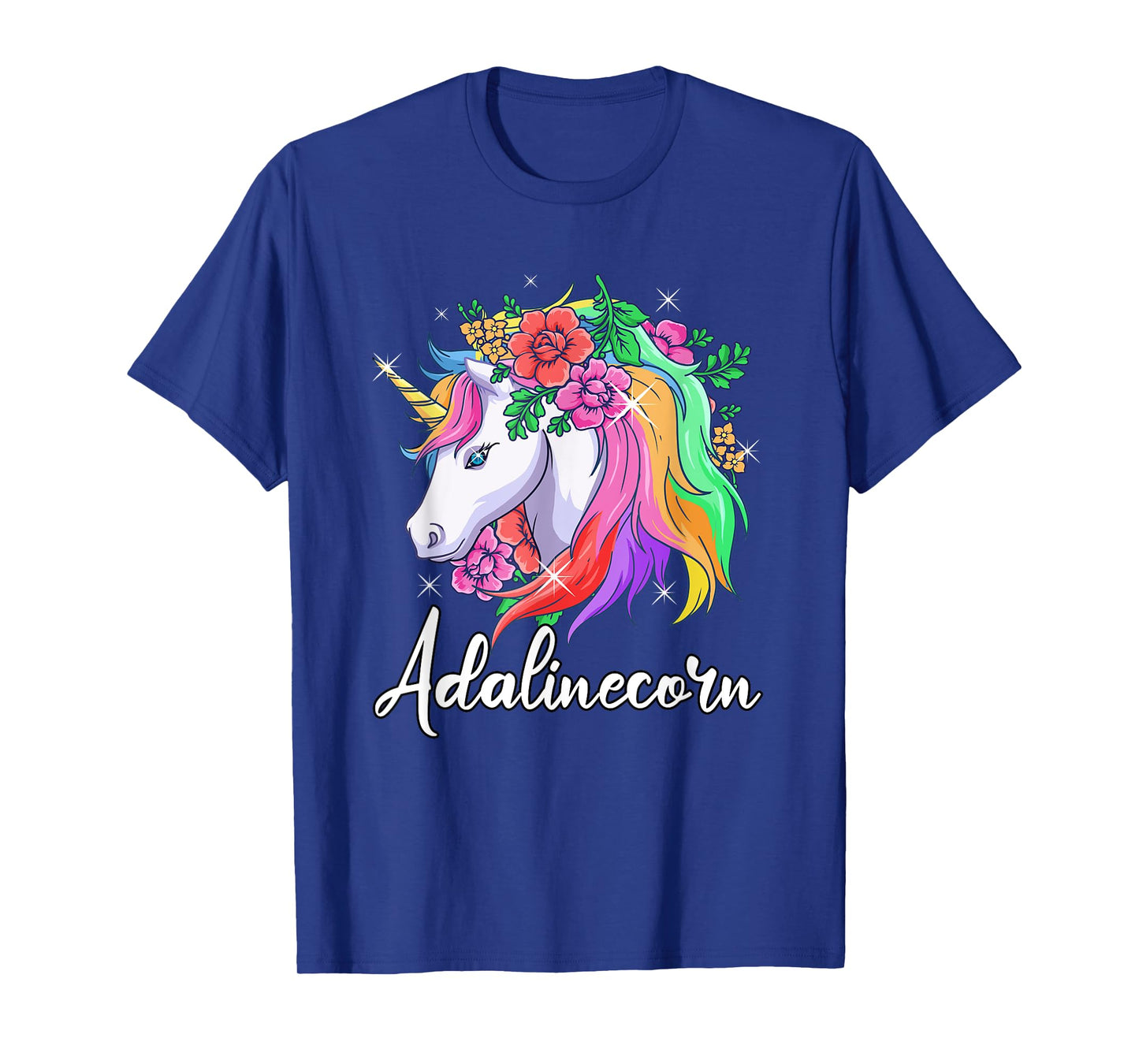 Cute Adalinecorn Personalized Name Unicorn Adaline T-Shirt