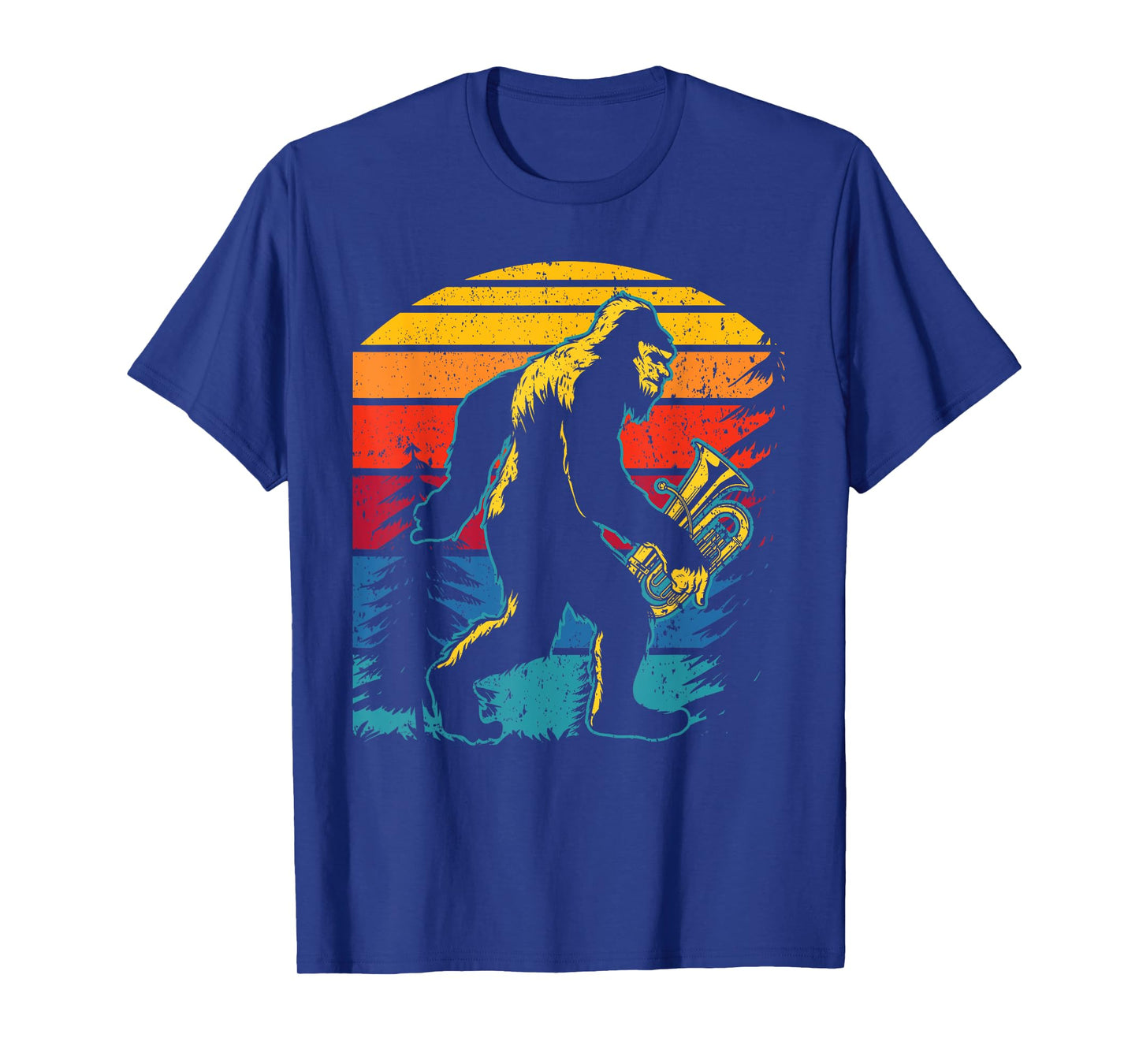 Bigfoot Lover Tuba Player Musical Instrument Musician T-Shirt