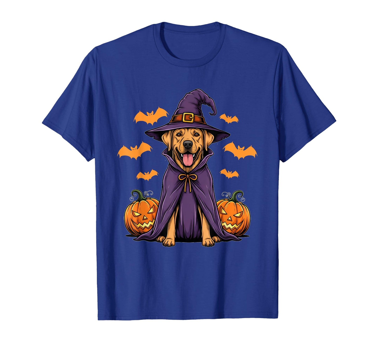 Labrador Retriever Dog Witch Halloween Pumpkin Costume T-Shirt