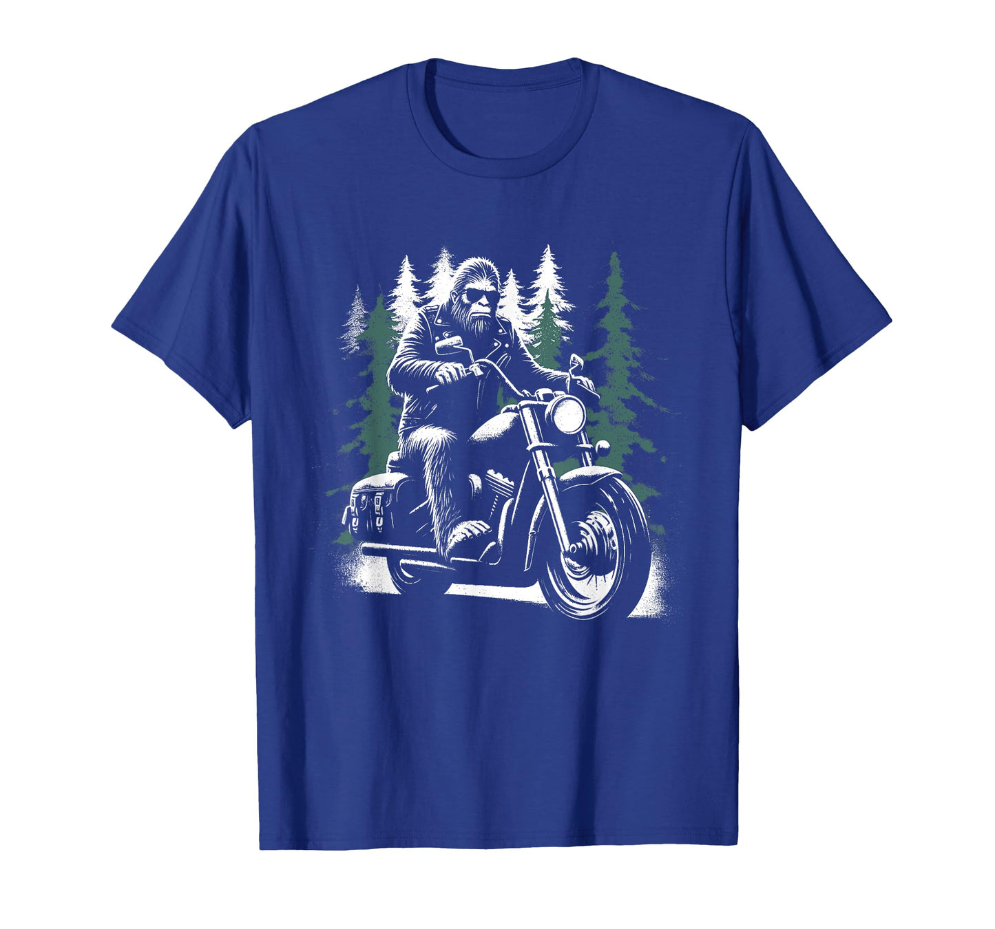 Bigfoot Motorcycle Biker - Funny Bigfoot Sasquatch Lover T-Shirt
