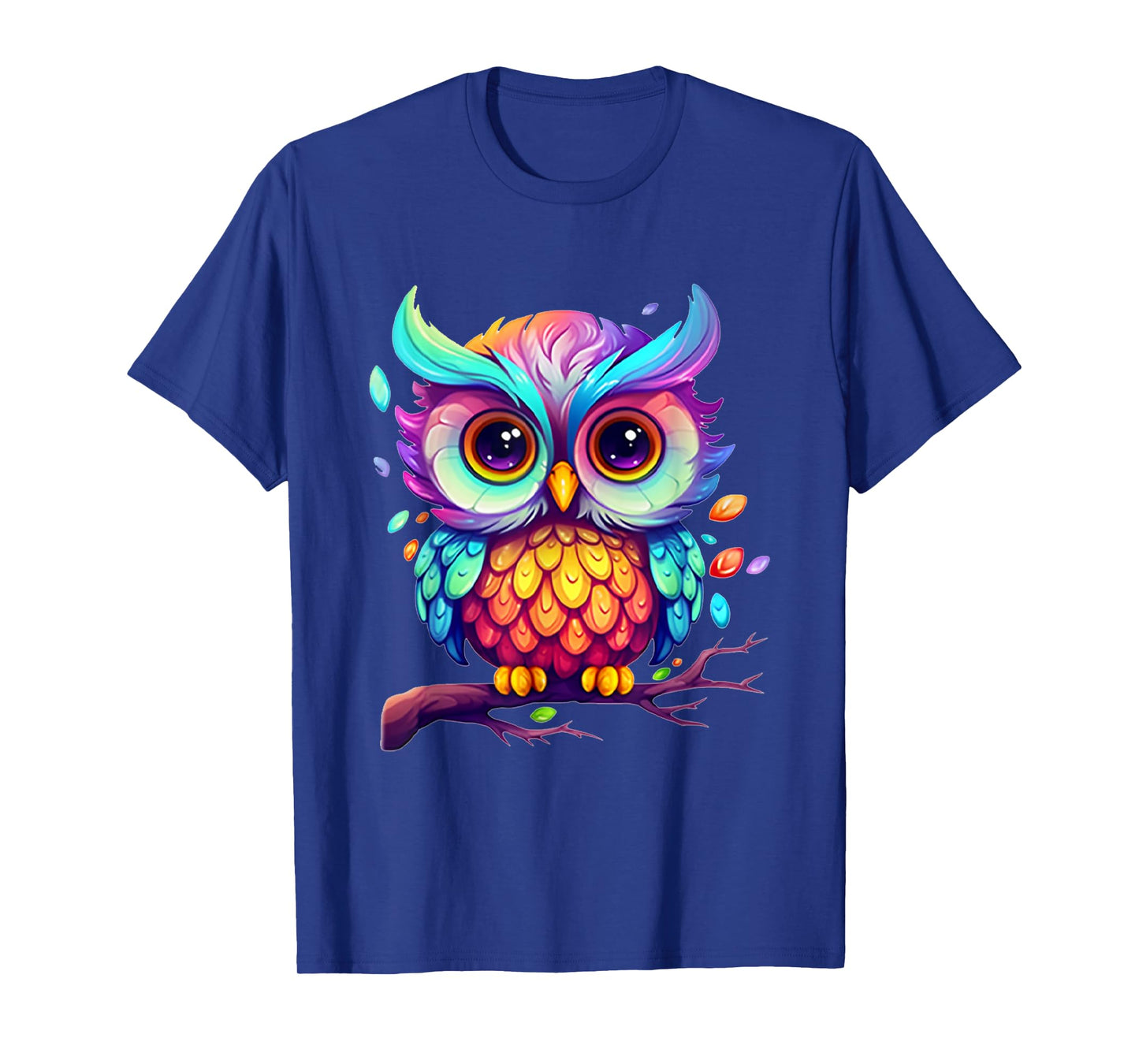 Cute Colorful Owl Art For Men Women Kids Boys Girls Owl T-Shirt