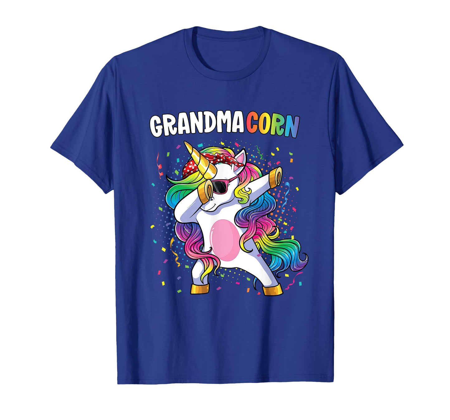 Grandmacorn Women Unicorn Birthday Dabbing Unicorn Grandma T-Shirt
