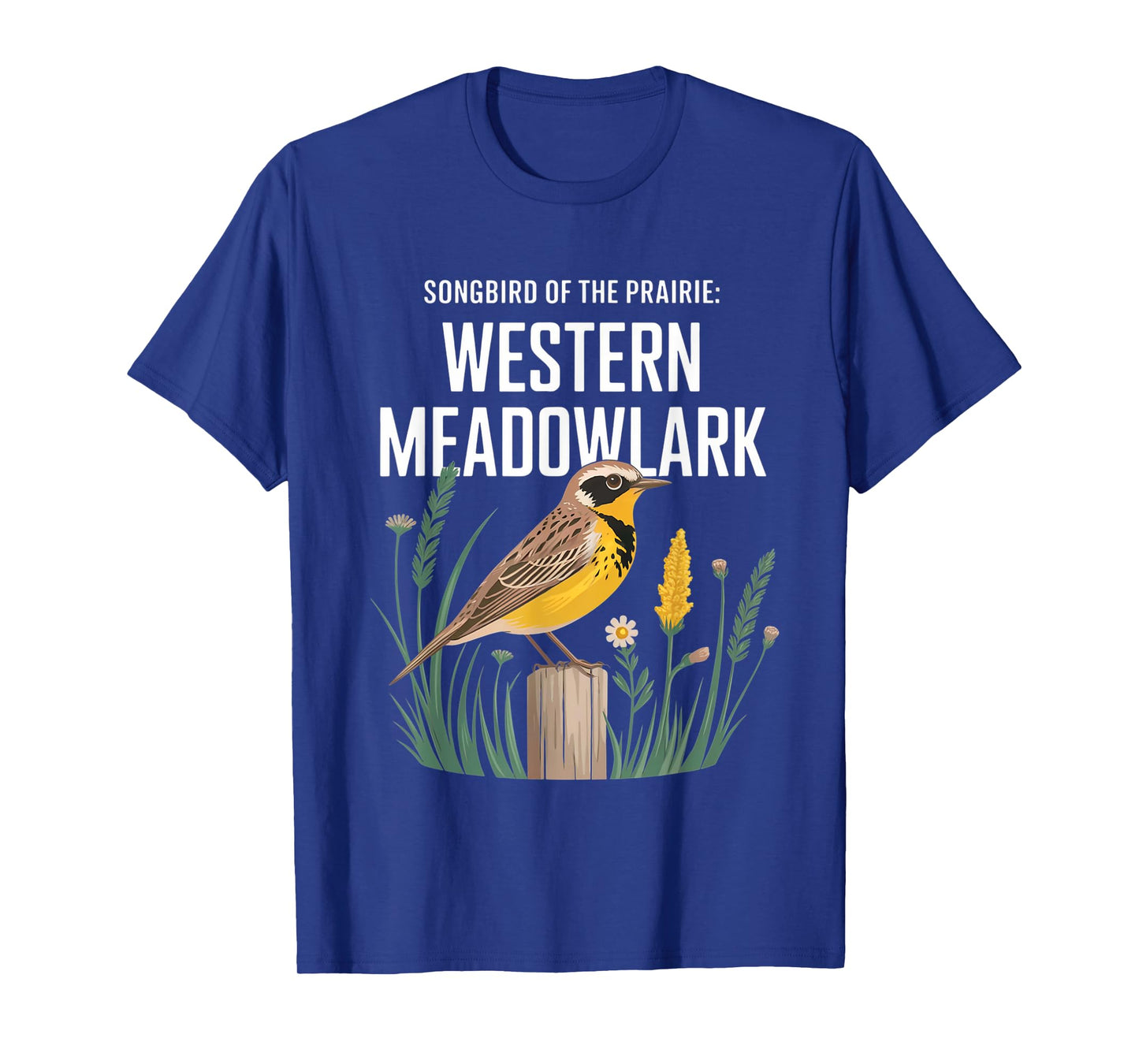 Western Meadowlark – Prairie Songbird Lover Design T-Shirt