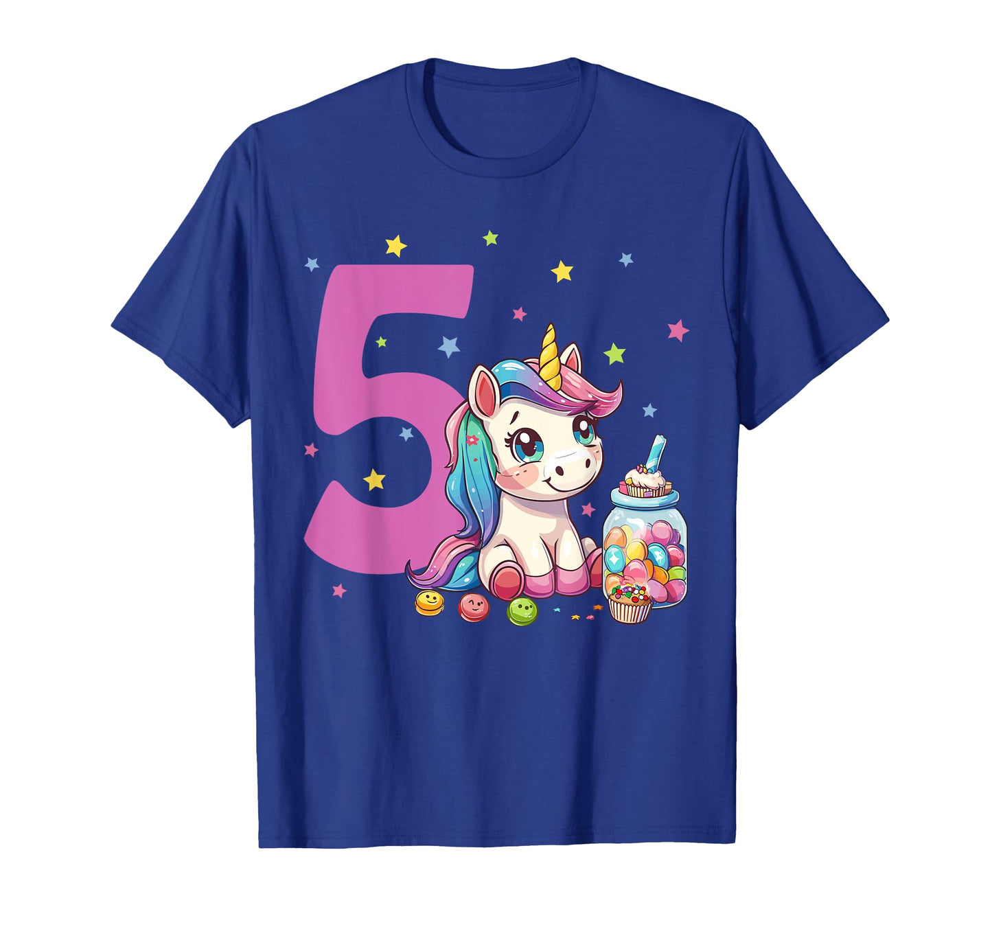 Magical Unicorn 5th Birthday Celebration T-Shirt
