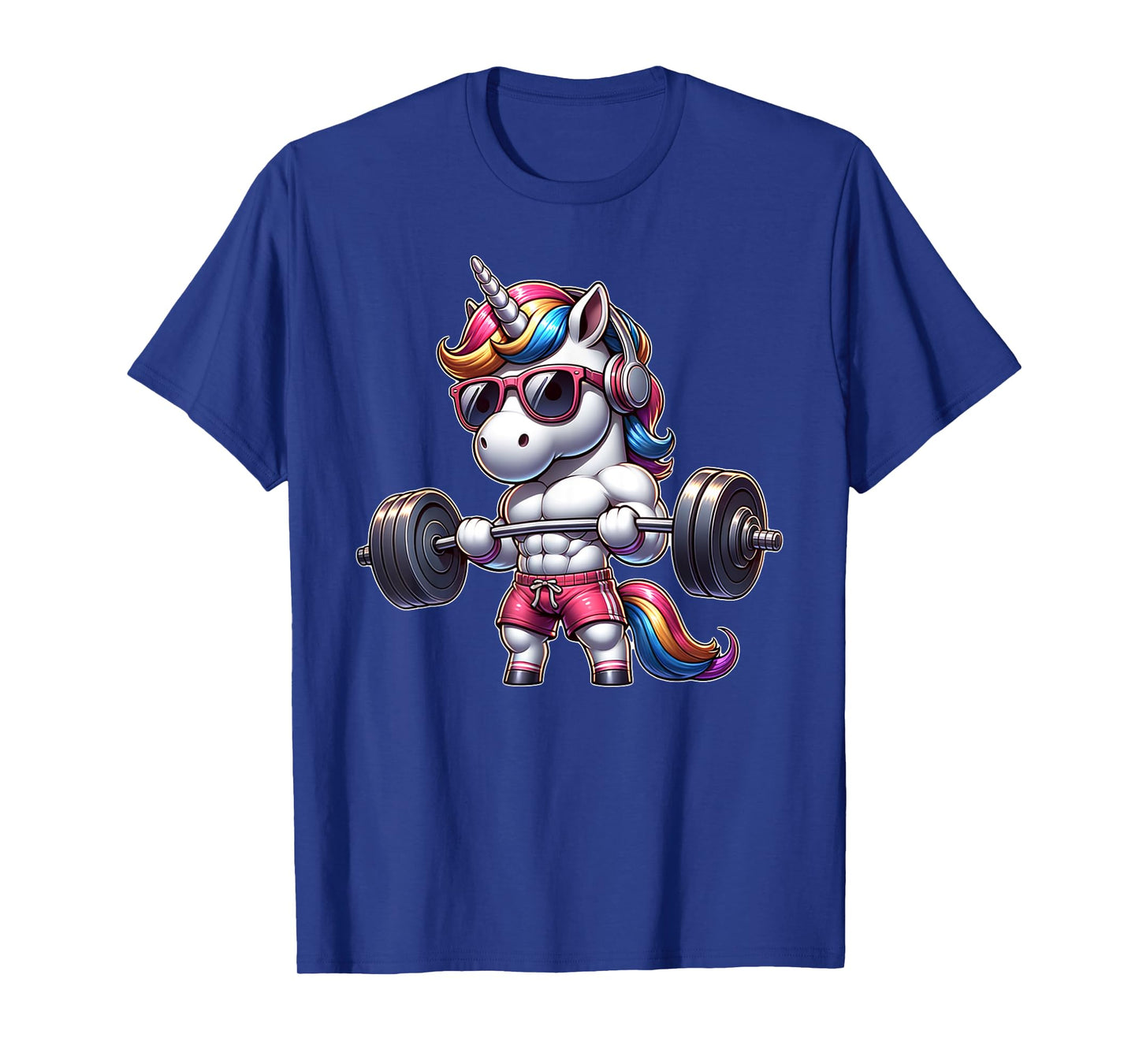 Unicorn Funny Gym Weightlifting Bodybuilder Fitness Workout T-Shirt