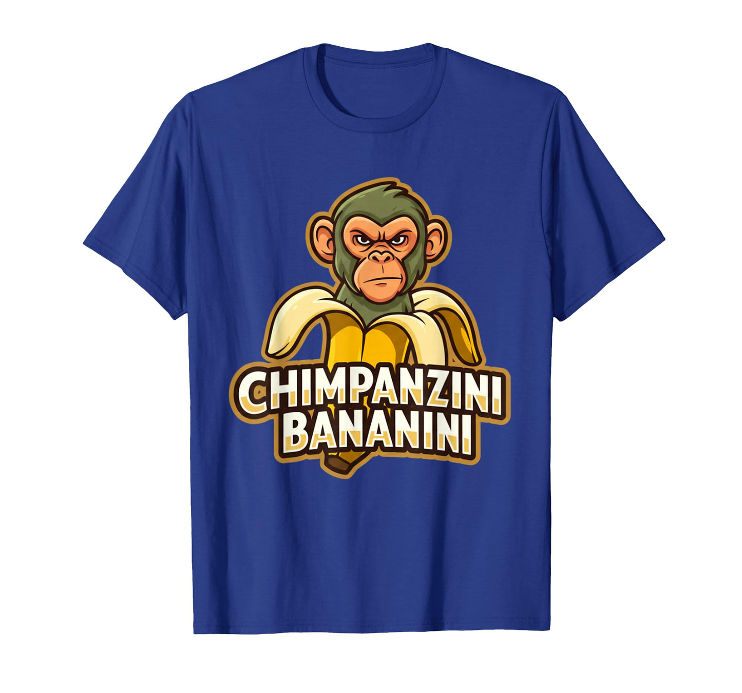 Chimpanzini Bananini Italian Brainrot Funny Meme White Color T-Shirt