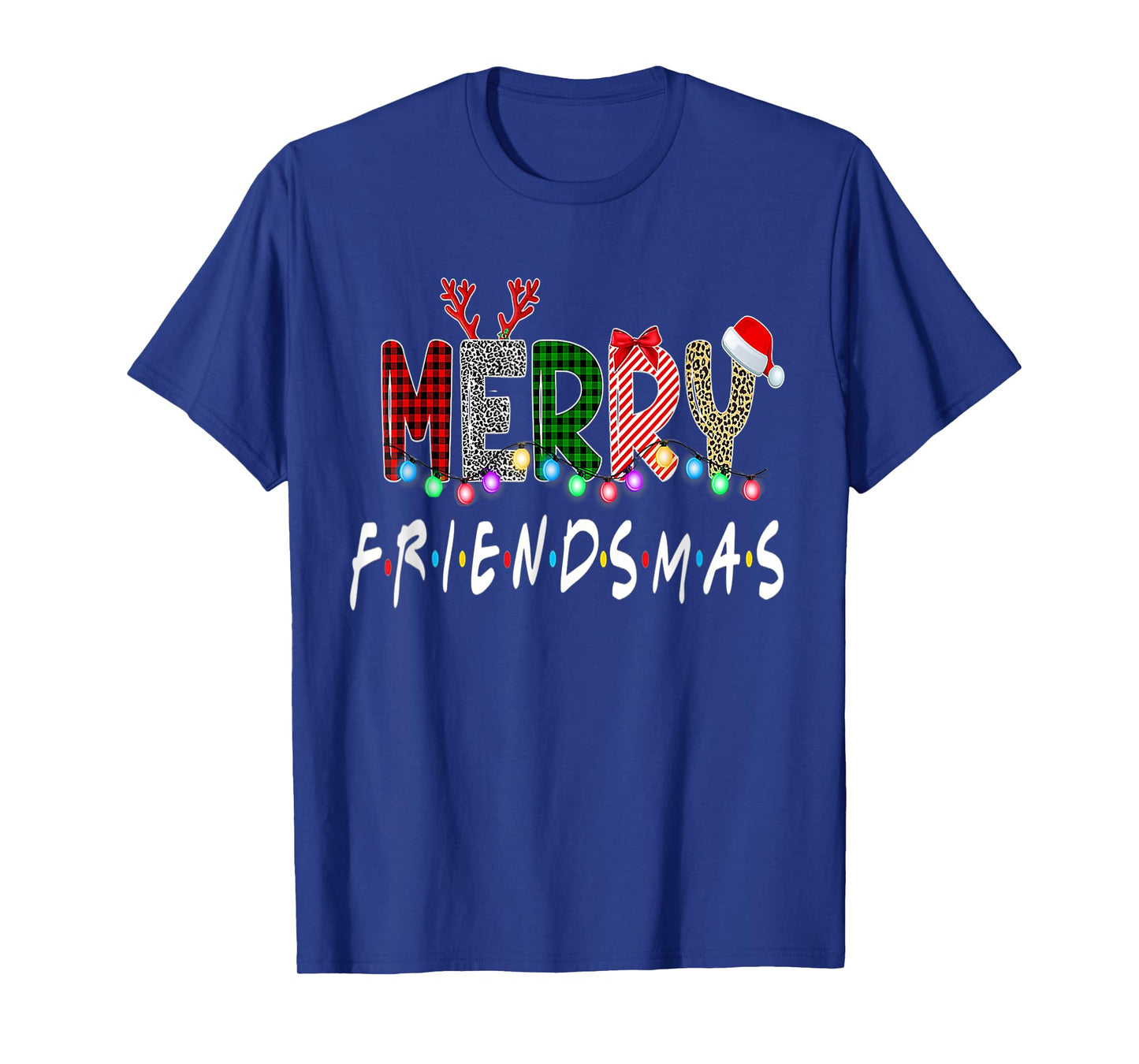 Merry Friendsmas Friends Christmas Matching Xmas Gifts Black T-Shirt