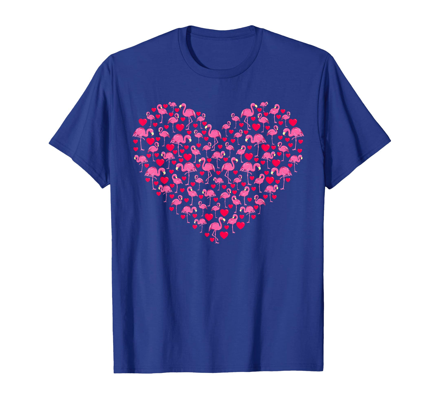 Heart Shape Flamingo Valentine's Day Flamingo Lover Couples T-Shirt