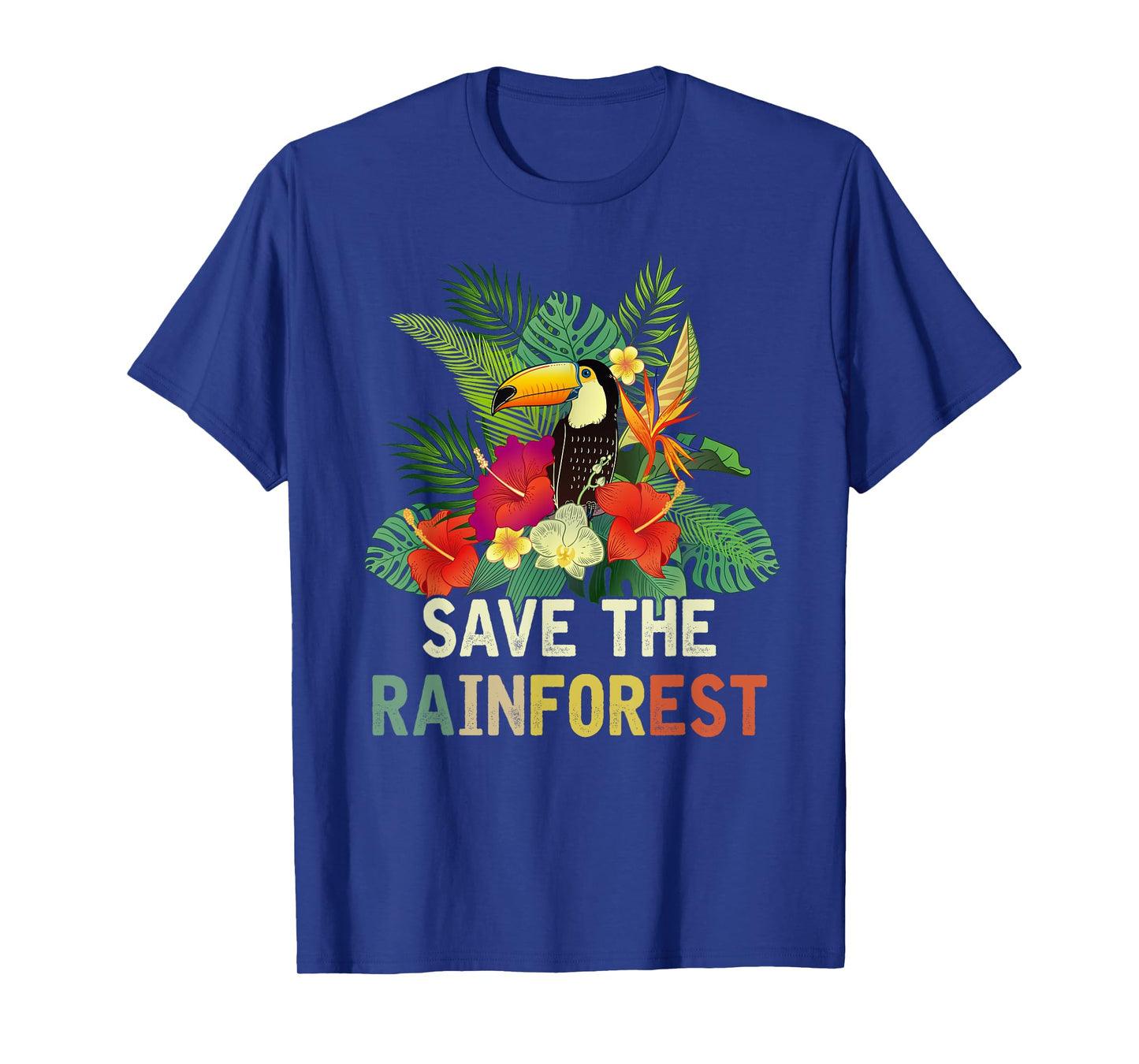 Retro Style Save The Rainforest Earth Day Gift T-Shirt