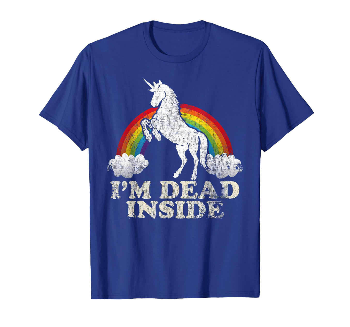 Funny Stuff - Unicorn I'm Dead Inside Sarcastic Depression Humour T-Shirt