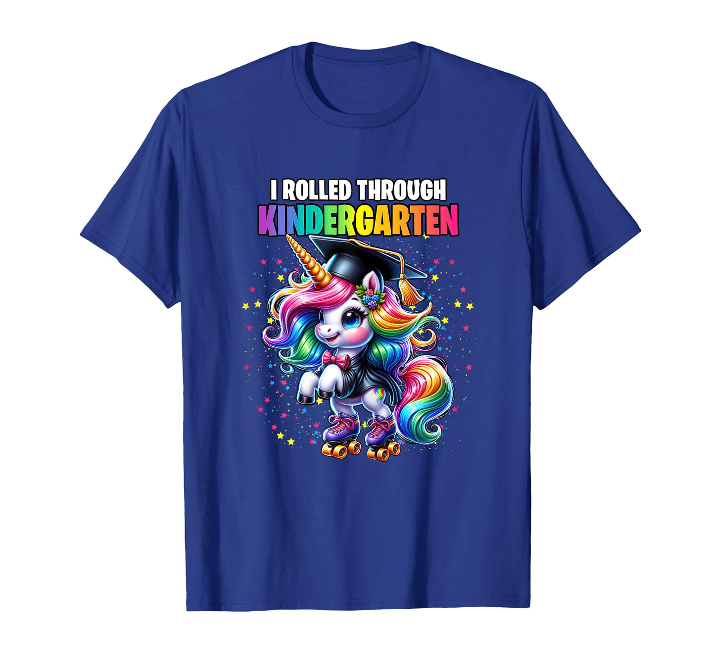 Graduation Kindergarten Unicorn Roller Skate Girls Grad T-Shirt
