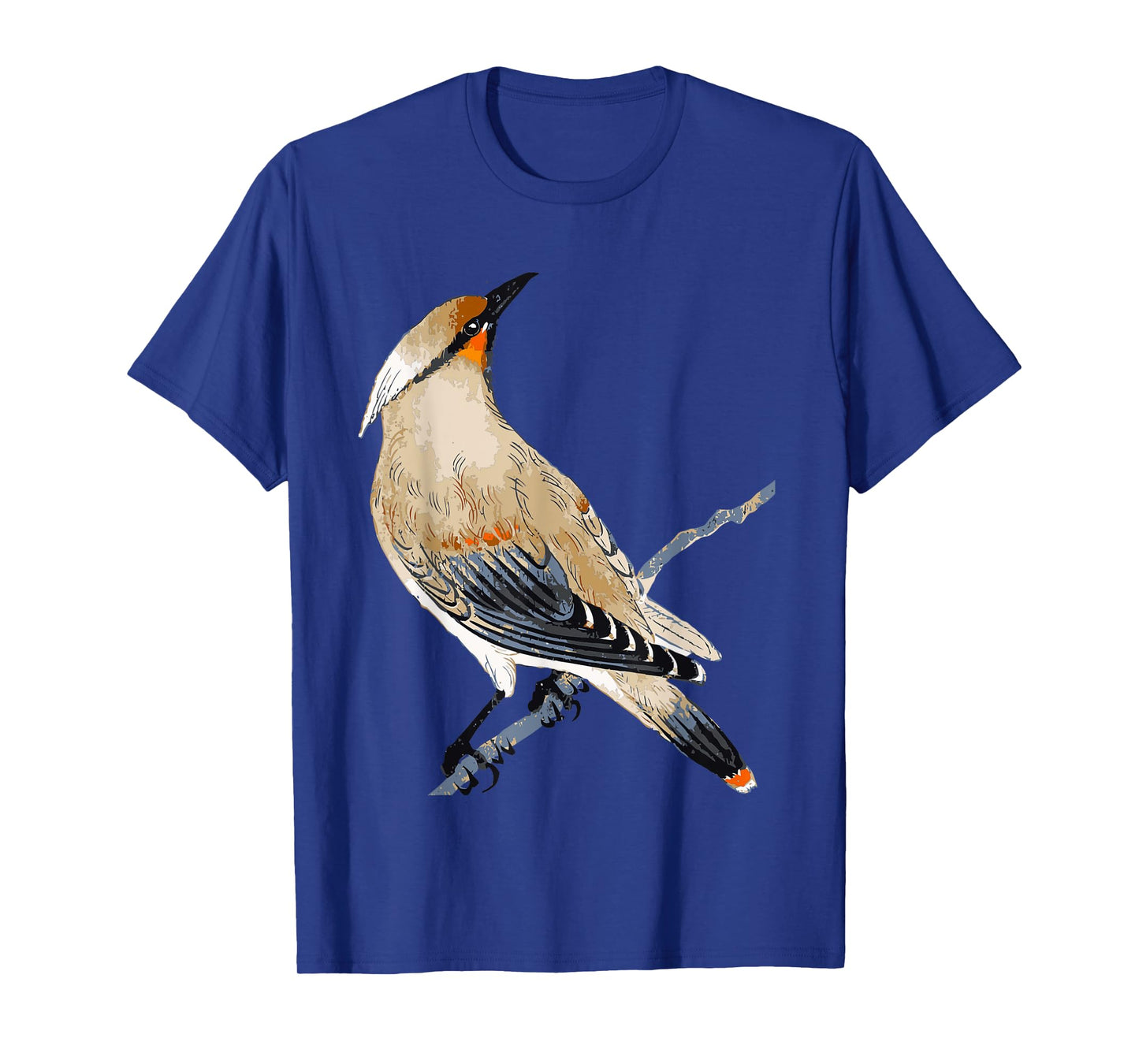 Cedar Waxwing Art Illustration T-Shirt