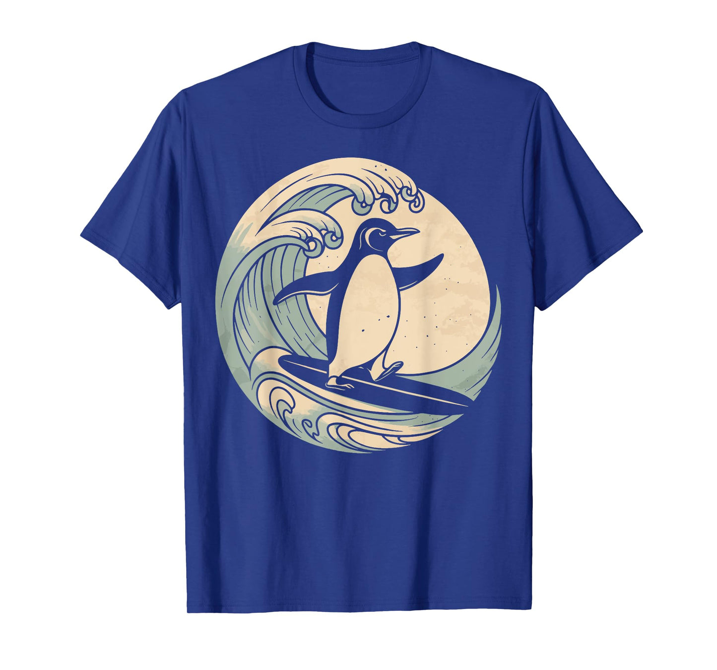 Penguin Surfing Surfboard T-Shirt