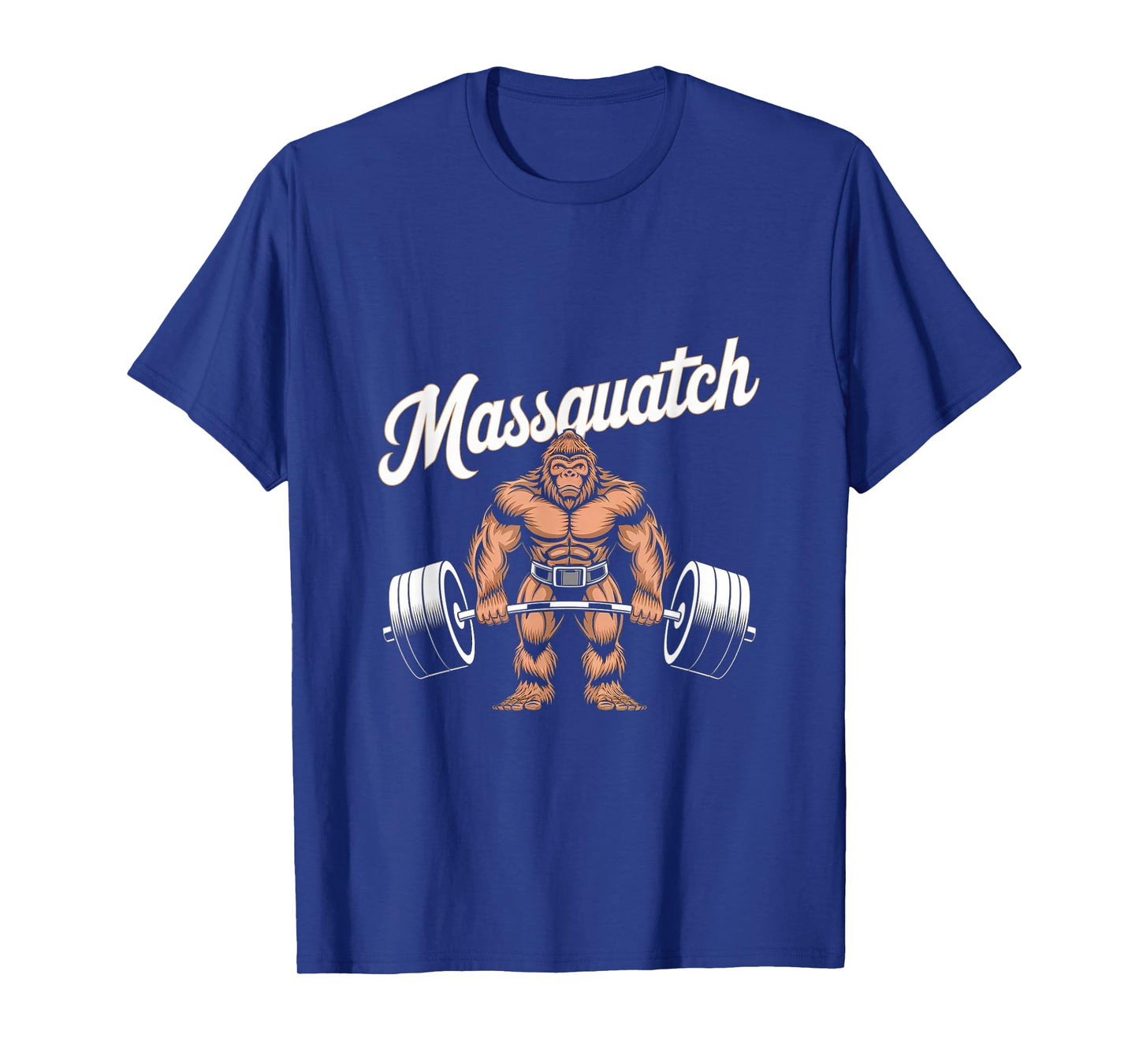 Bigfoot Massquatch Funny Sasquatch Workout Gym Weightlifter T-Shirt