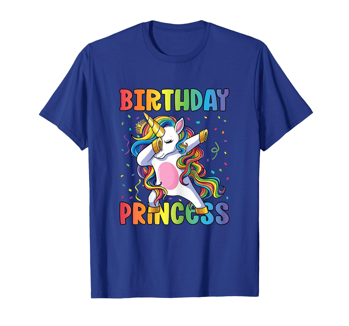 Birthday Princess Shirt Girl Kids Women Dabbing Unicorn Girl T-Shirt