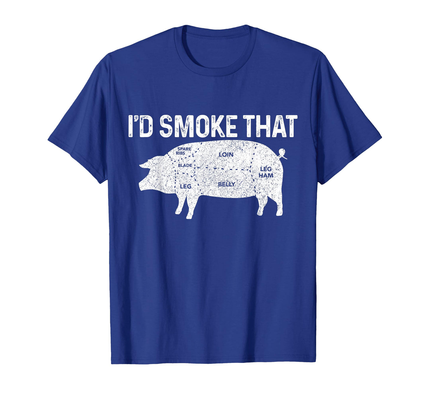 Chef Butcher BBQ I'd Smoke That Pig Pork Funny Father's Day T-Shirt