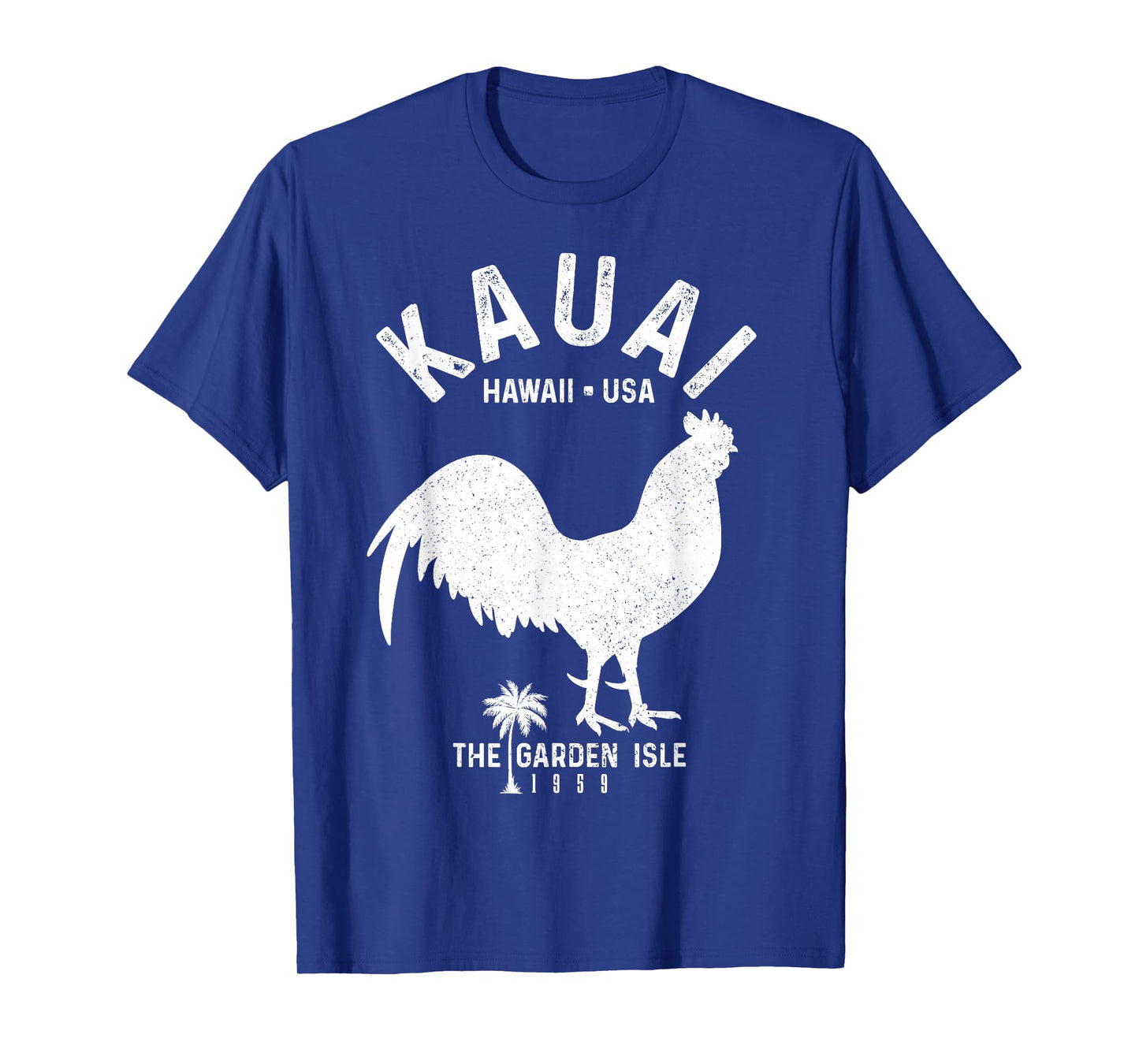 Kauai 1959 The Garden Isle Chicken Hawaii Vintage Hawaiian T-Shirt