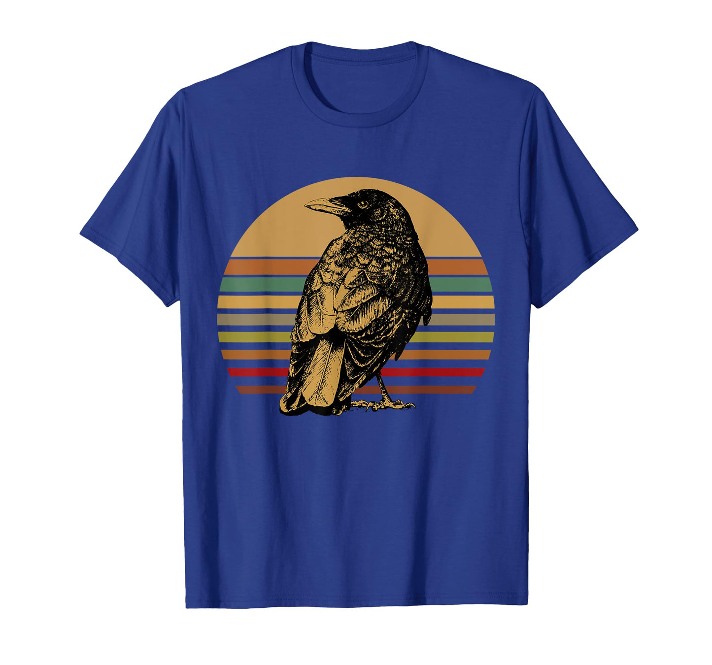 Black Crow Retro Bird Watching Gift Idea Raven Crows T-Shirt