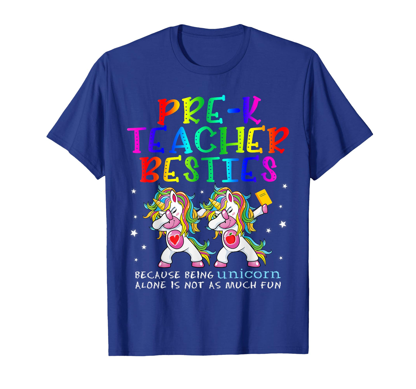 Pre-K Teacher Besties Teacher's Day Best Friend T-Shirt for Men Women