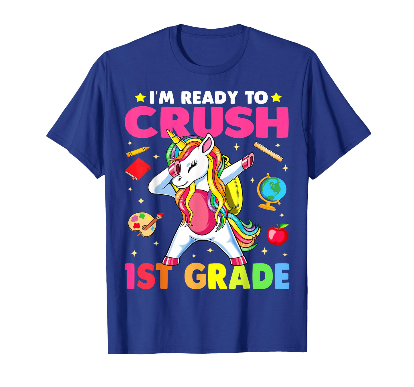 Crush 1st Grade Dabbing Unicorn Back to School Girls Gift T-Shirt