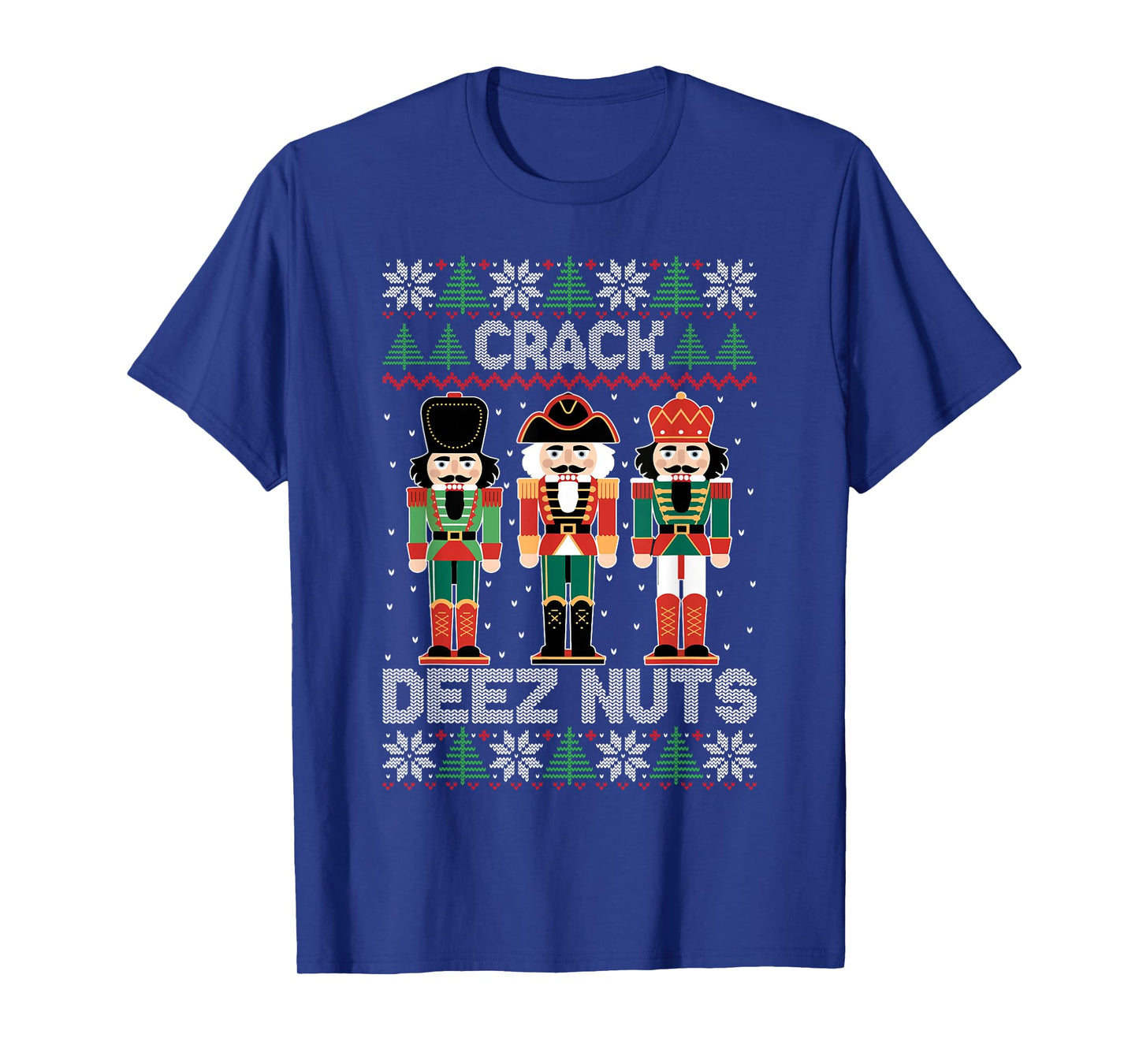 Crack Deez Nuts Funny Ugly Sweater Christmas T-Shirt