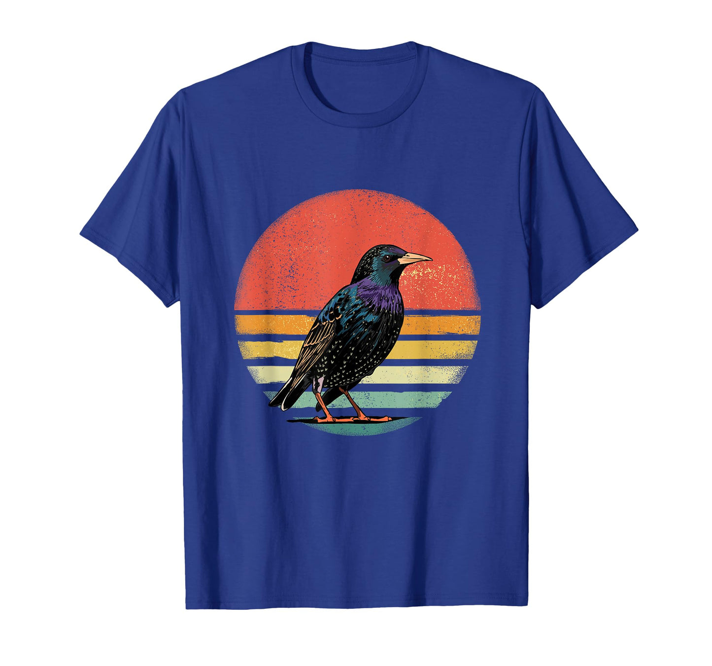 Retro Vintage Starling Nature Starling Bird Watcher T-Shirt