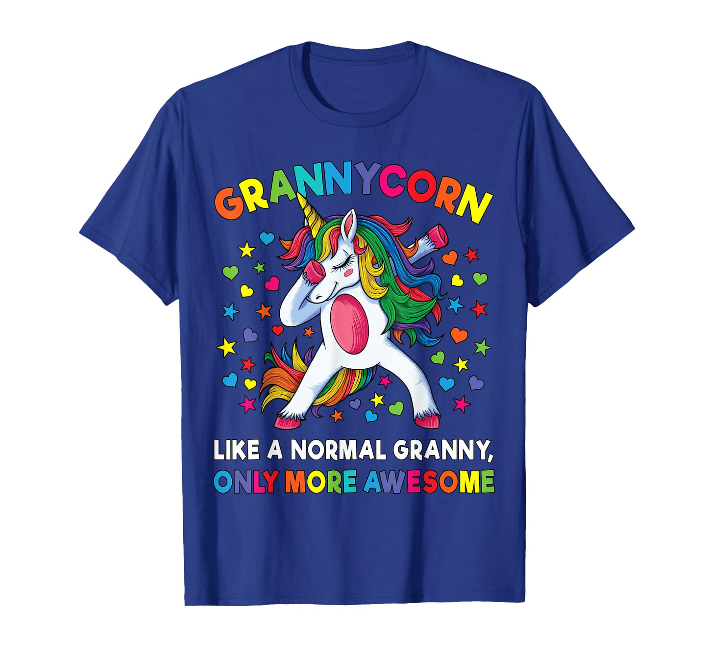 Grannycorn Like A Grandma Only Awesome Dabbing Unicorn T-Shirt
