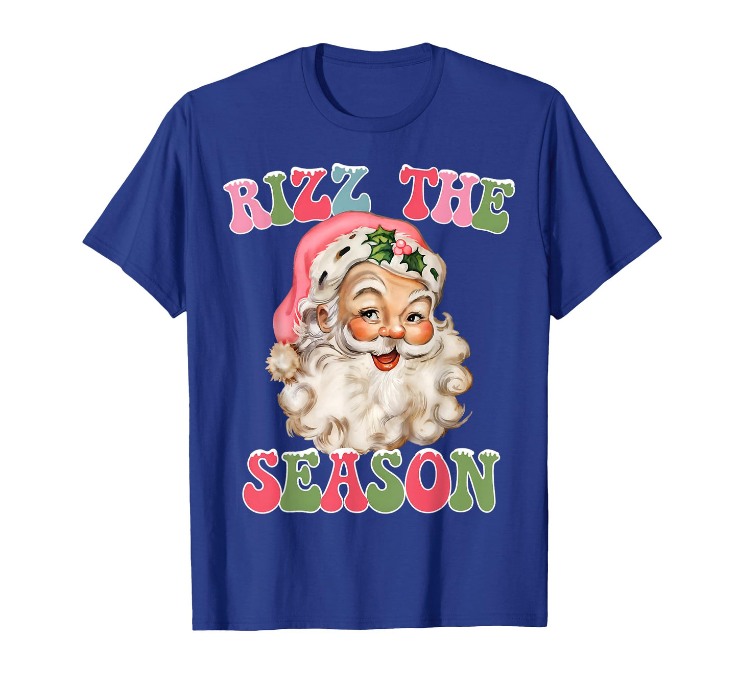 Rizz the Season Funny Christmas Rizzmas Santa Claus Rizzler T-Shirt