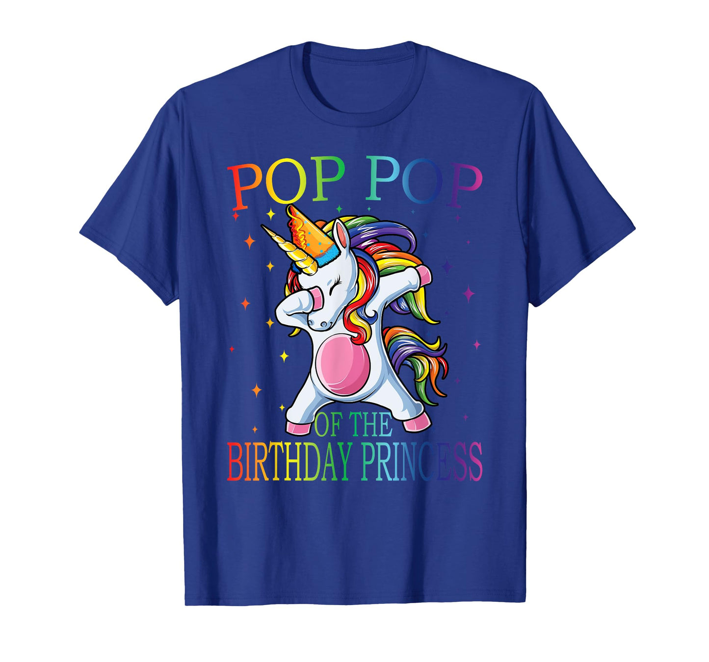 Pop Pop Of The Birthday Princess Unicorn T-Shirt
