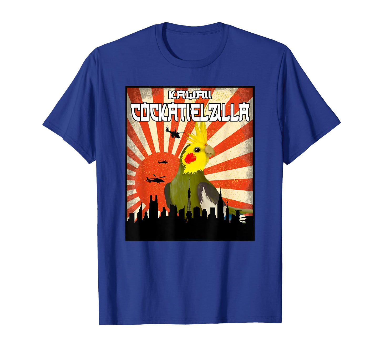 Cockatiel-Zilla Cockatiel T-Shirt, Cockatiel Parrot Shirt T-Shirt