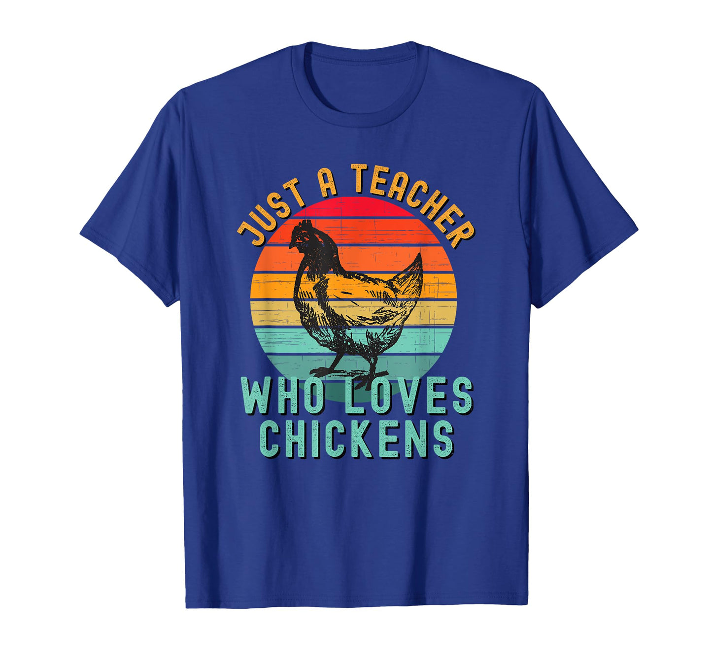 Just A Teacher Who Loves Chickens Vintage Chicken Lover T-Shirt for Men Women Girls Kids