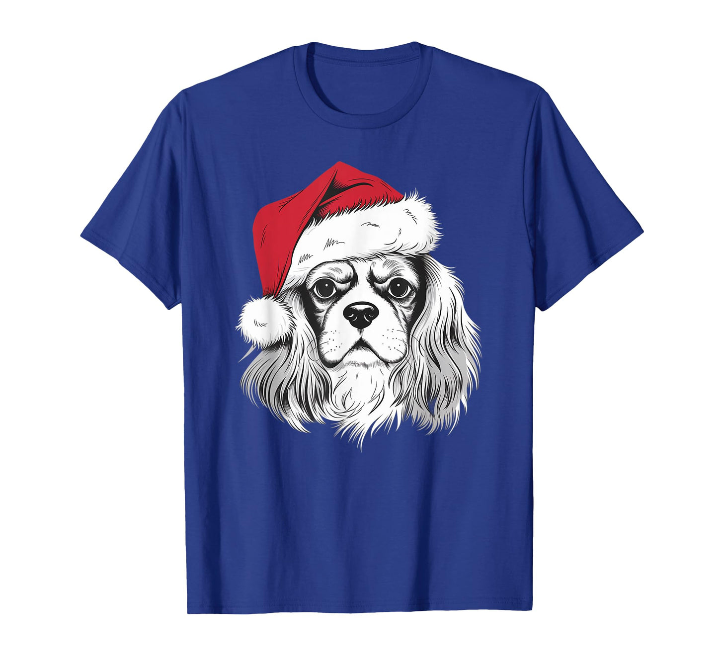 Cavalier Santa on Cavalier King Charles Spaniel Christmas T-Shirt
