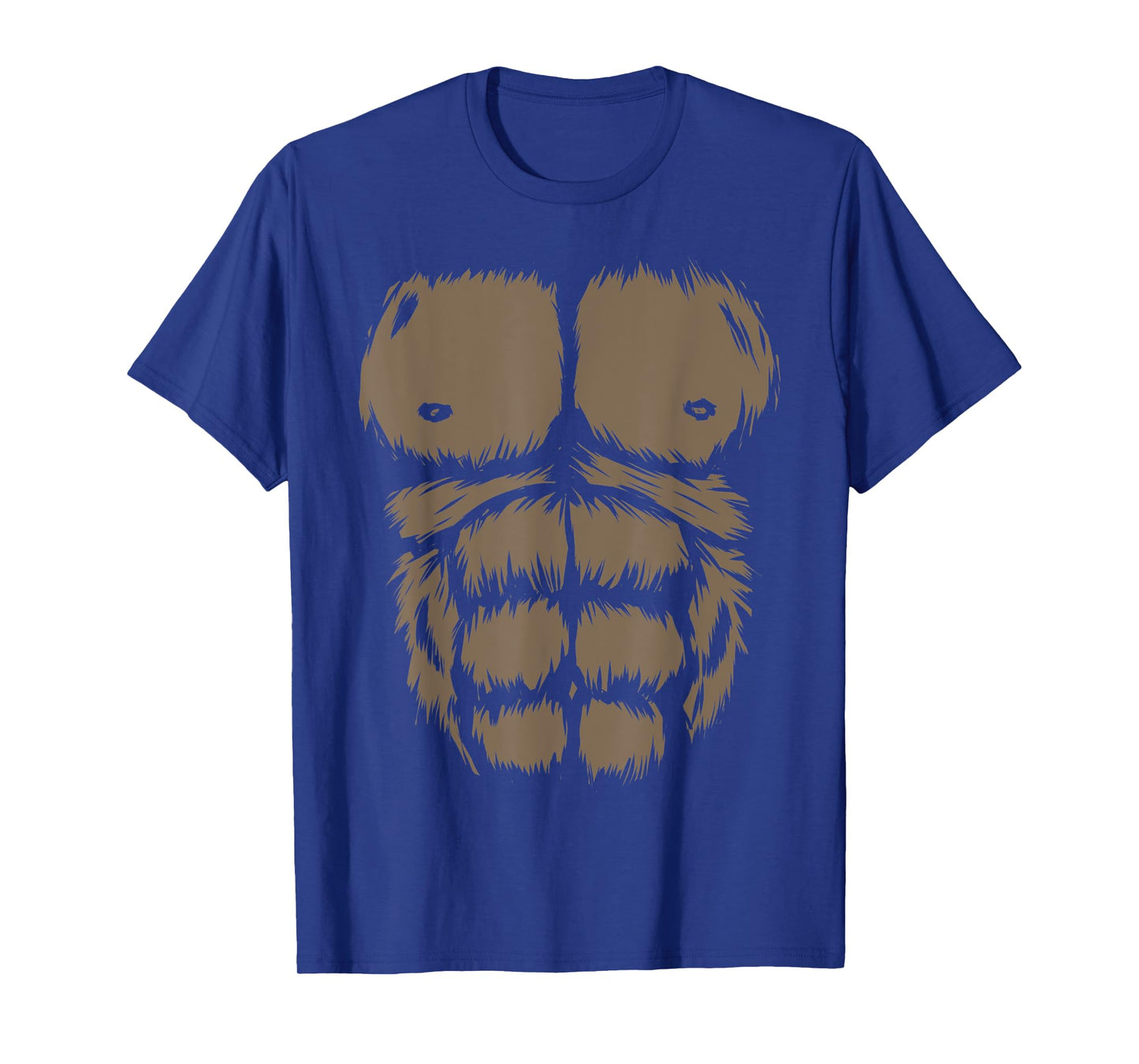 Funny Gorilla Chest Monkey Belly Abs Halloween Costume T-Shirt