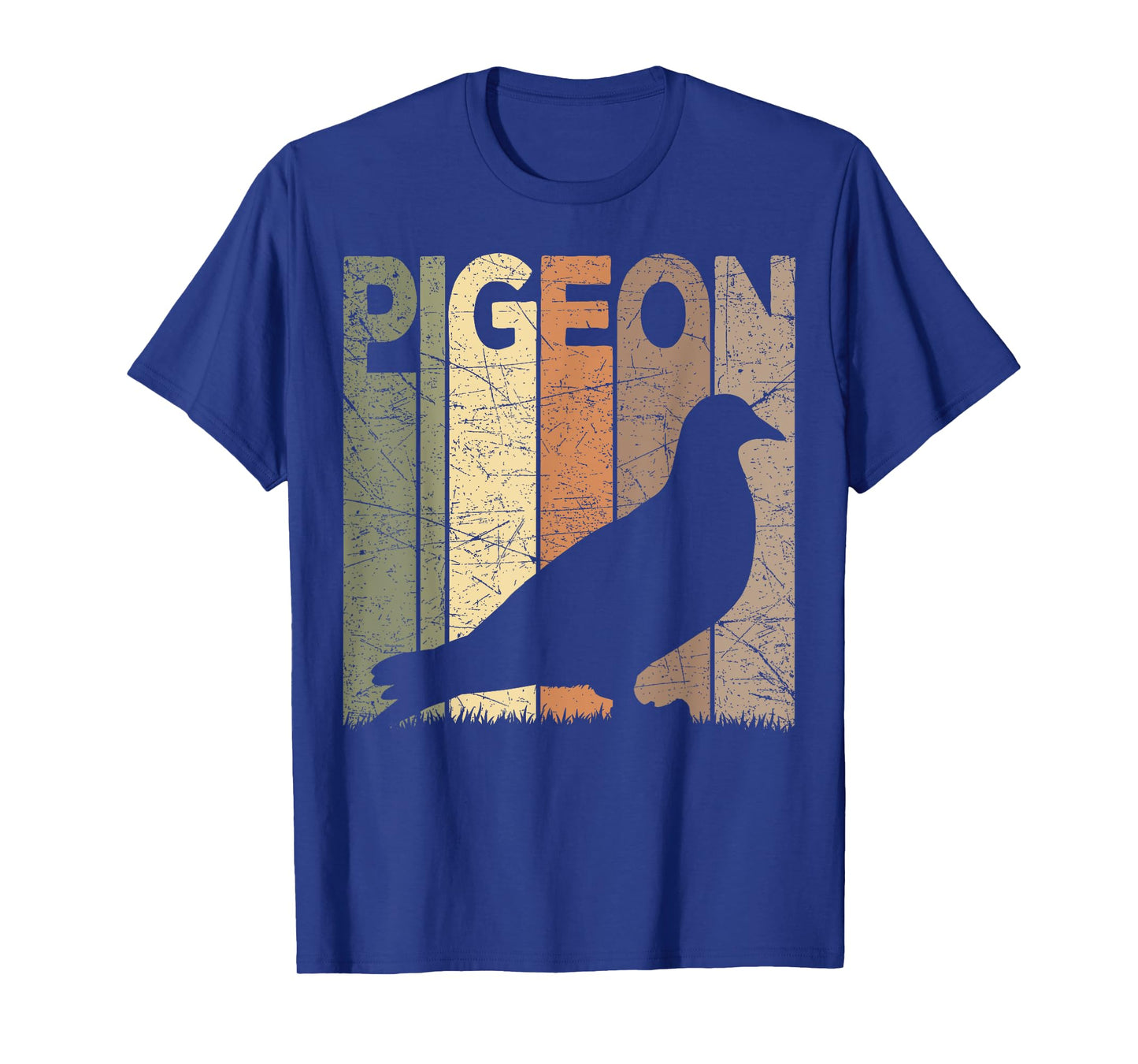 Pigeon Vintage Birdwatching Retro Pigeon Ornithology T-Shirt, Small, Black
