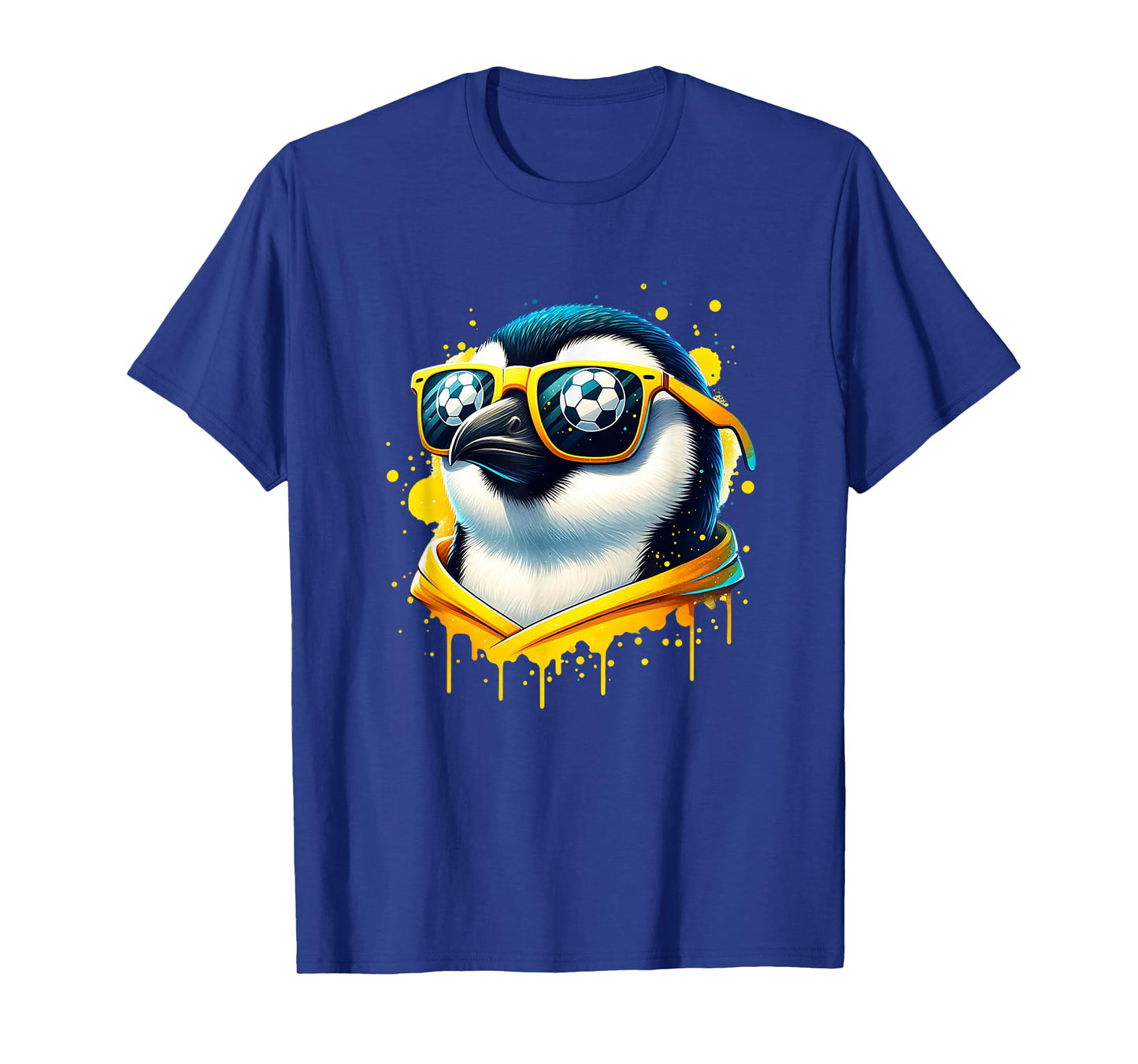Cool Penguin Soccer Player Fan Champion T-Shirt
