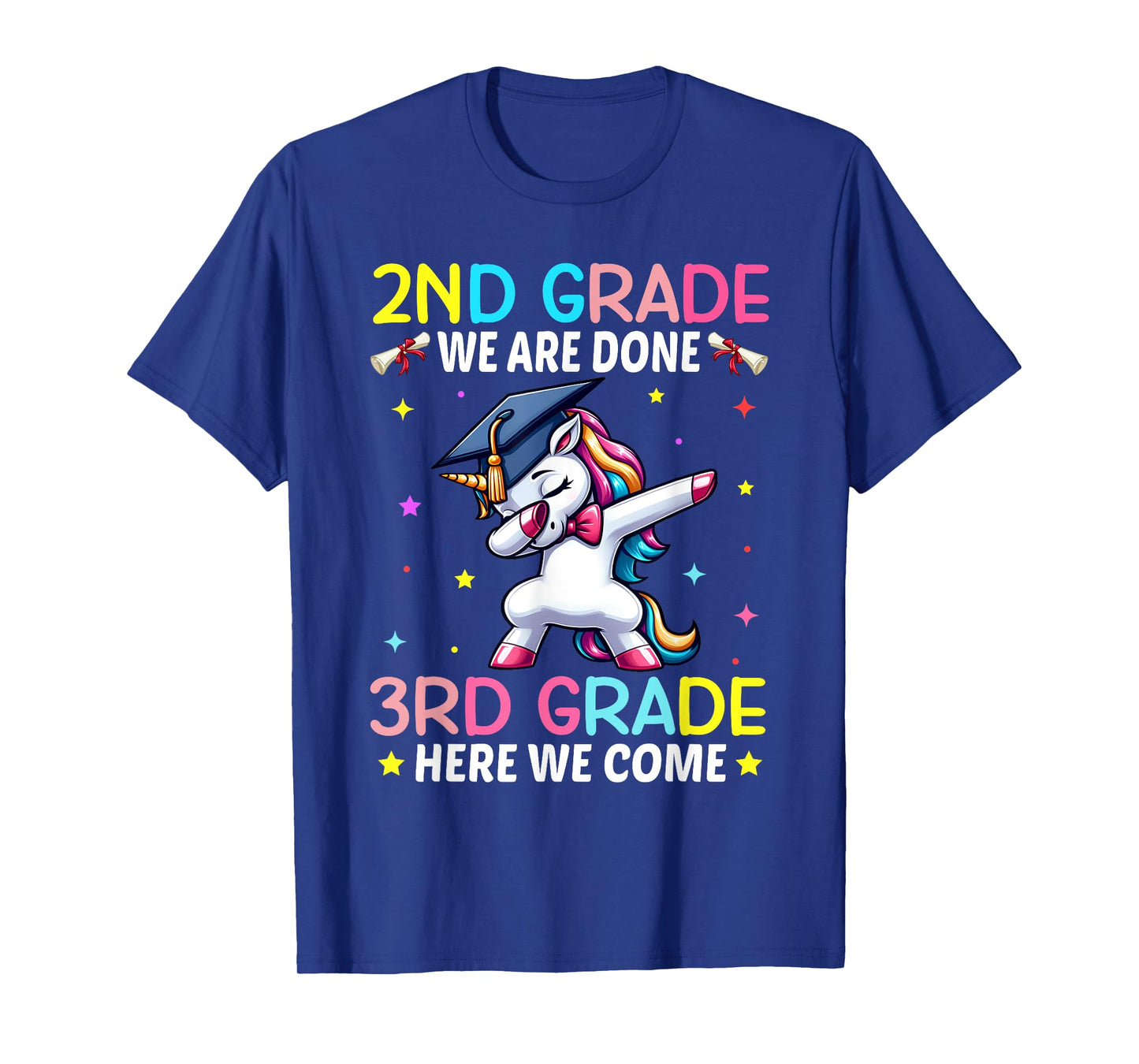 Girls 2nd Grade Graduation Unicorn Outfit Hello 3rd Grade T-Shirt