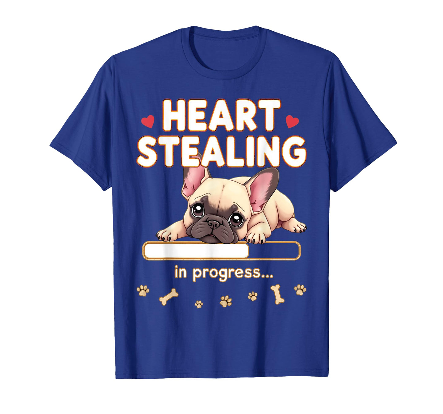 Heart French Bulldog Dog Funny Gift Frenchie Puppy T-Shirt
