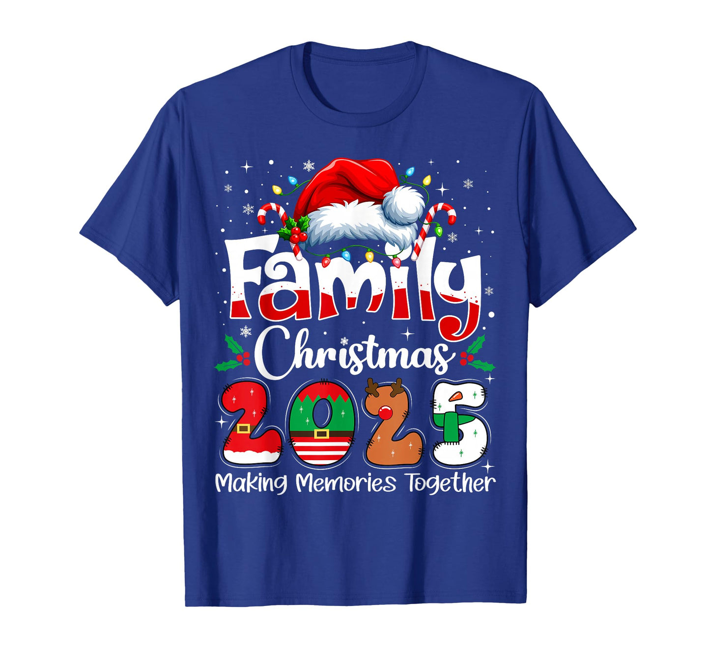 Family Christmas 2025 Matching Outfit Xmas Squad Santa T-Shirt