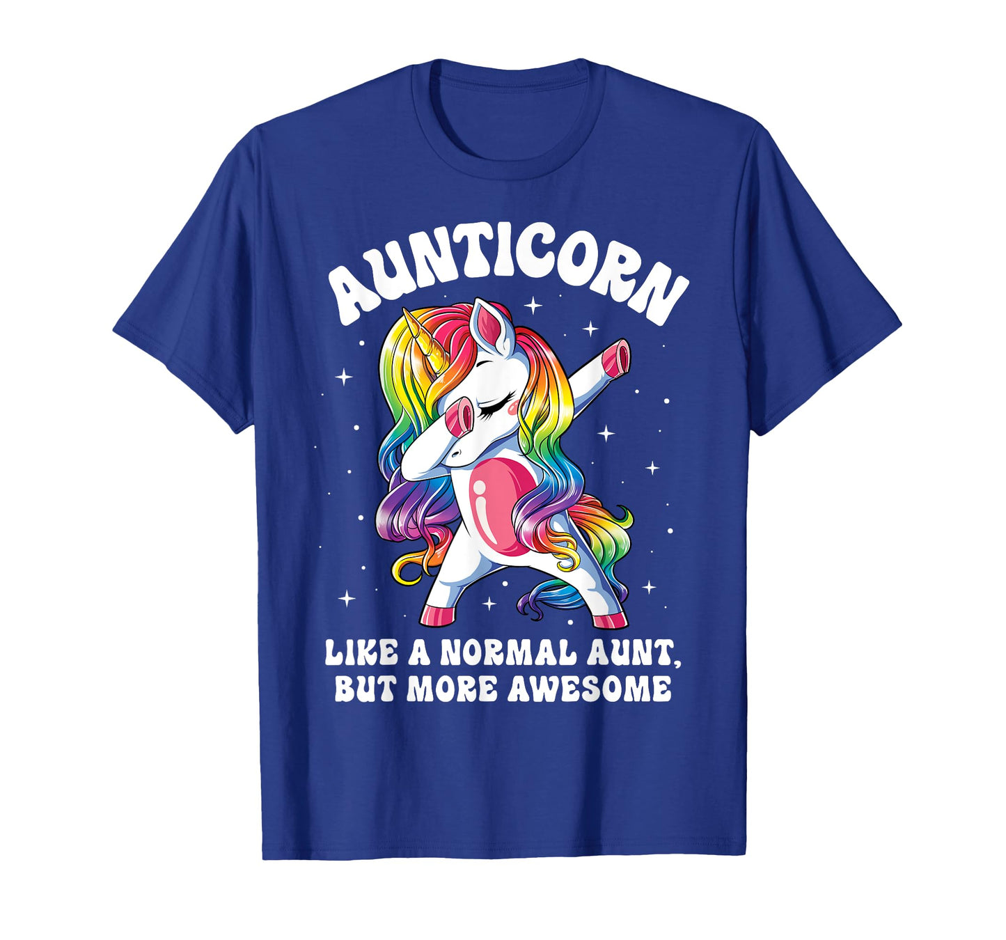 Aunticorn Like Normal Aunt But More Awesome Dabbing Unicorn T-Shirt