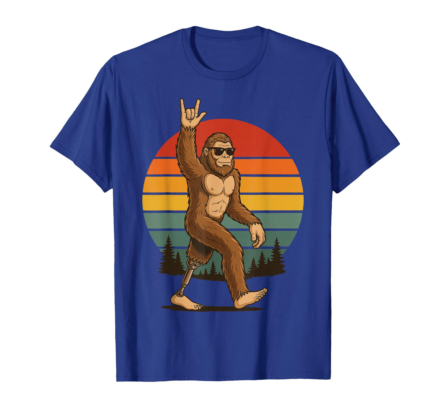 Bigfoot Amputee Retro Sasquatch T-Shirt