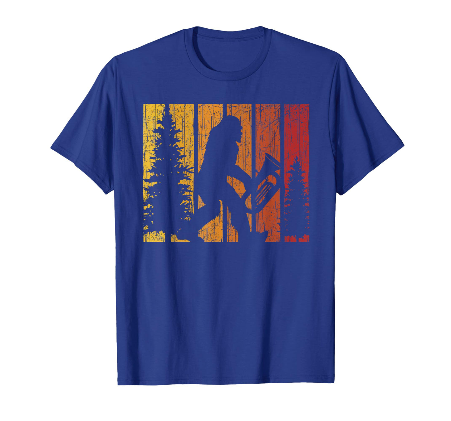 Bigfoot Lover Tuba Player Musical Instrument Musician T-Shirt